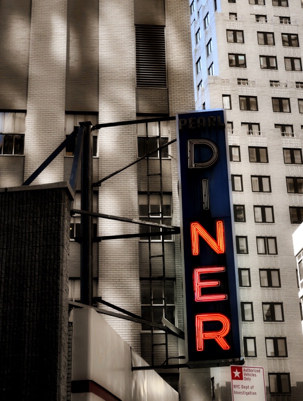 dilapidated diner