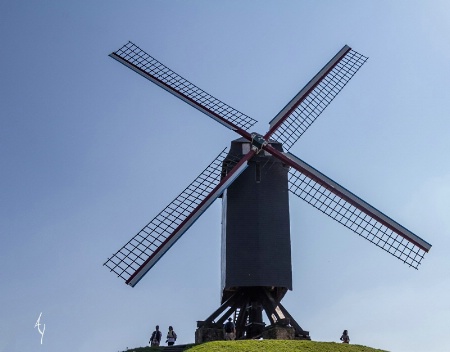 WINDMILL  BRUGES  BELGIUM