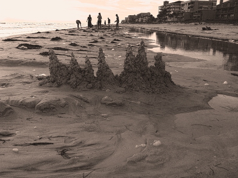 Sand castle icicles