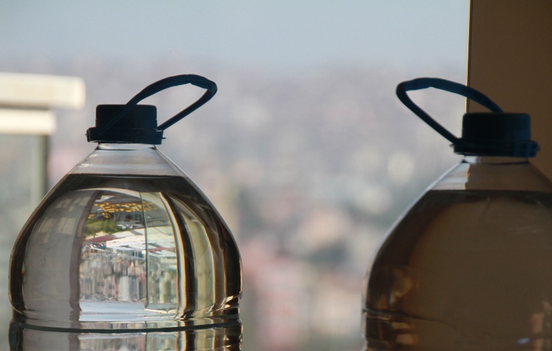 A bottle & its reflection from Istanbul