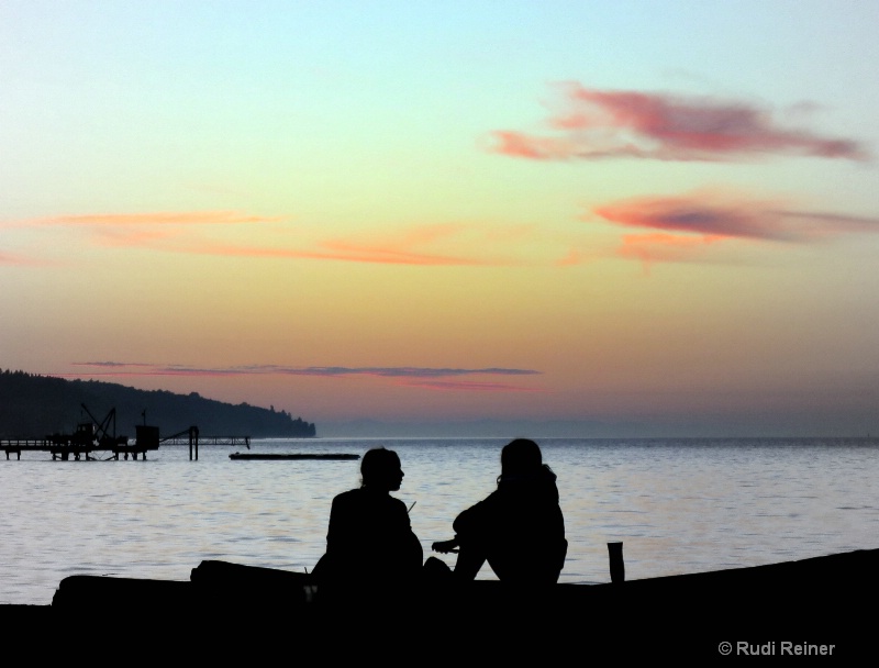 End of the day, Kits Beach, Vancouver BC