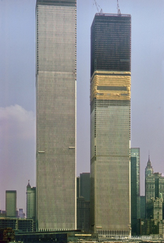 The Twin Towers in 1971.
