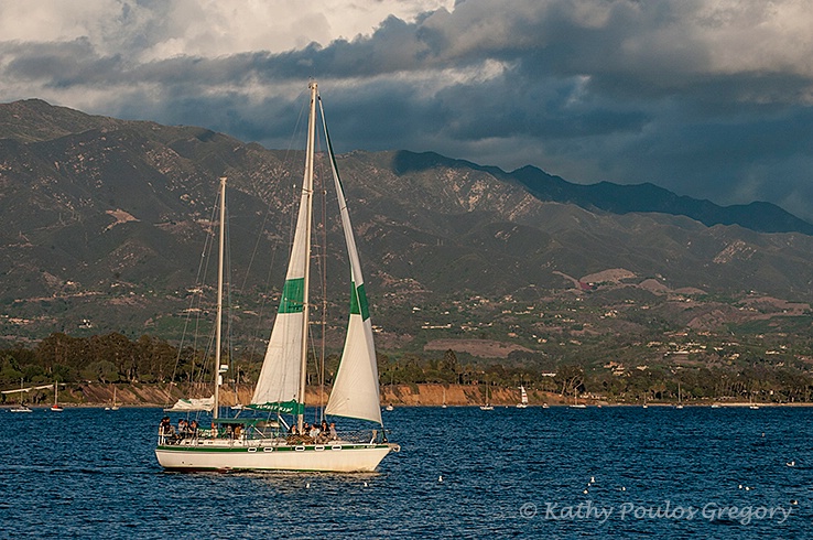 Sailing in the channel