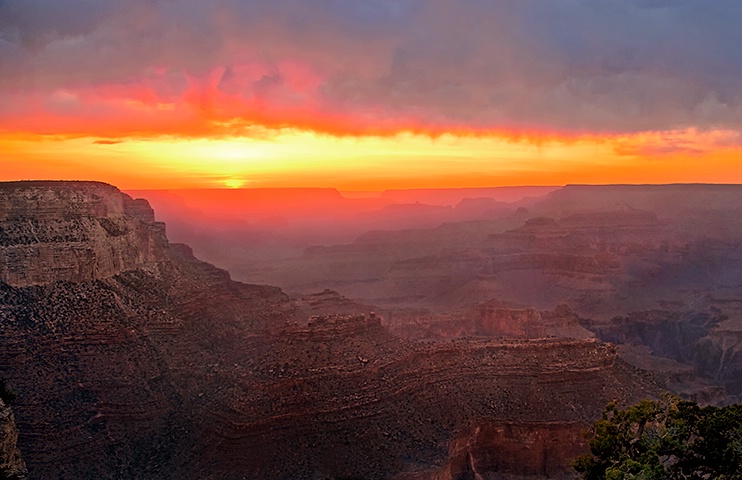 Grand Canyon 19b Sunset - ID: 14733970 © Donald R. Curry
