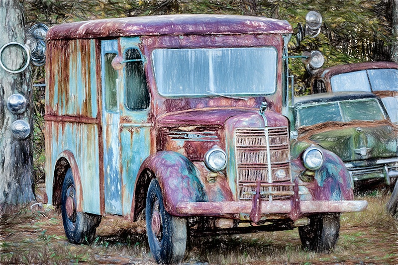 Old Painted Mac Truck