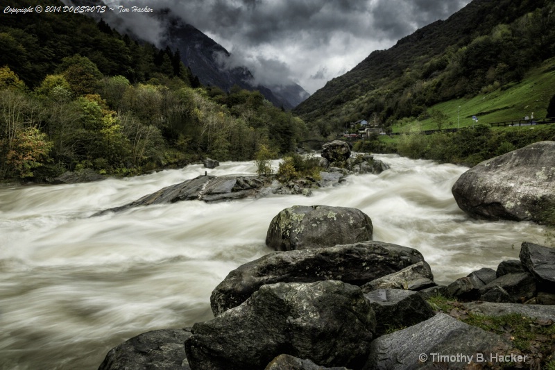 Verzasca River Near Osteria Vittoria