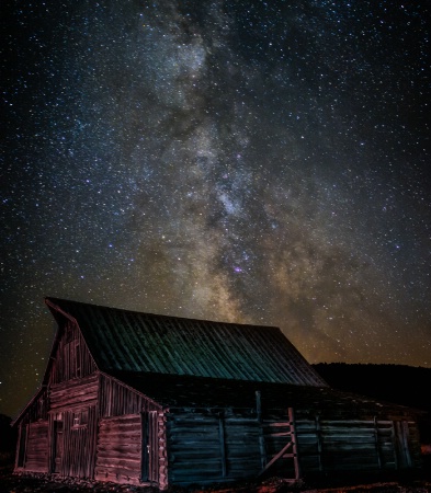 Star Dust over Moulton Barn