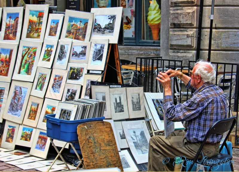 Street Artist in Old Montreal
