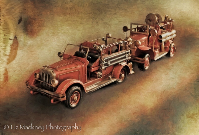 Antique Toy Fire Trucks