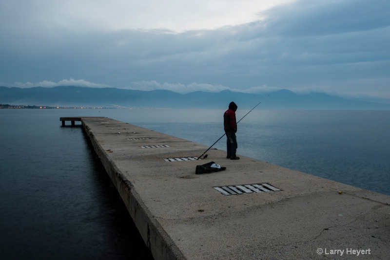 Lonely Evening on the Pier - ID: 14780475 © Larry Heyert