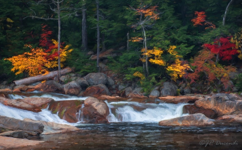 Waterfall - White Mountains - New Hampshire