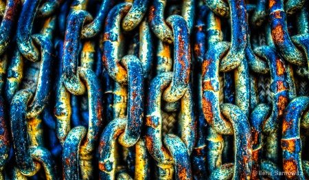 Sea-weathered chain