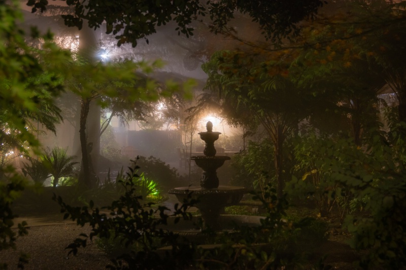 Courtyard fog