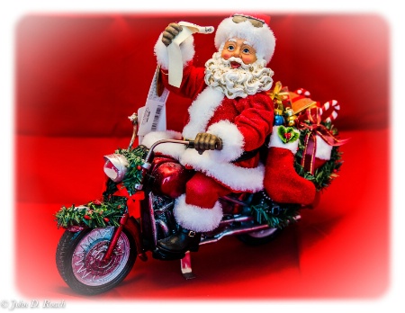 In Milwaukee,  Santa rides a Harley