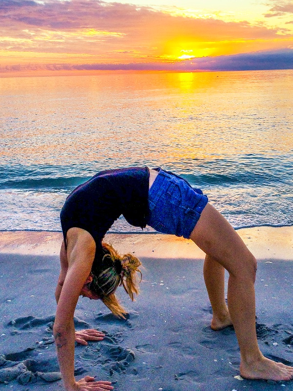 Yoga Bridge at Sunset