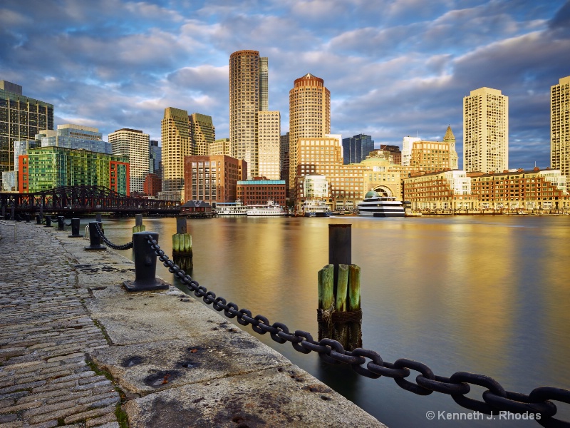 Boston Waterfront Skyline