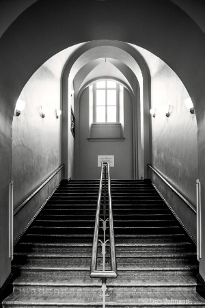 B&W Up Staircase 046
