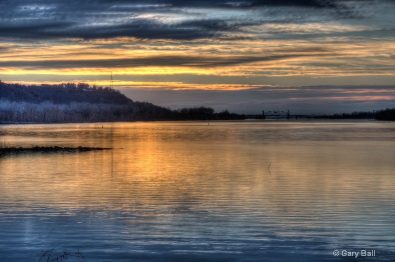 Sunrise on the Arkansas River