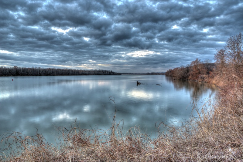 Cloudy Morning on the Arkansas River