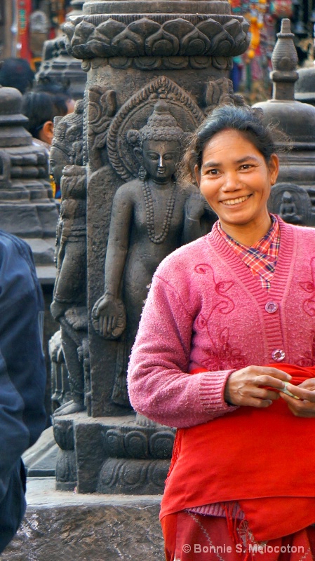 A Smiling Nepali Woman