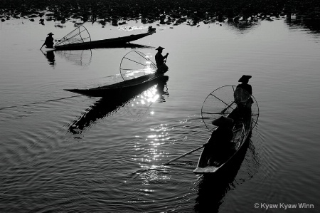 Fishermen from Inle Lake of Myanmar