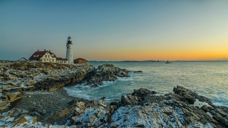 Winter Sunrise - Portland Head Lighthouse