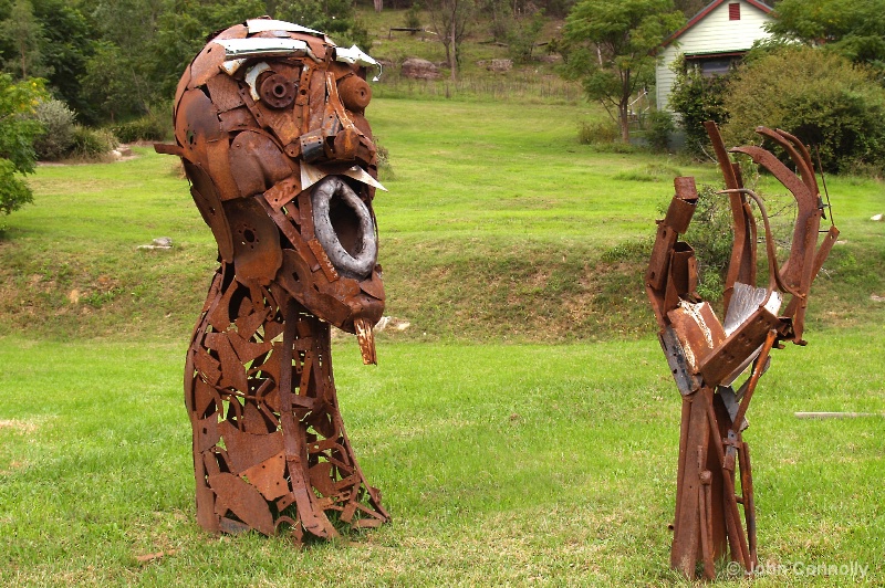 Sculptures in the Bush.