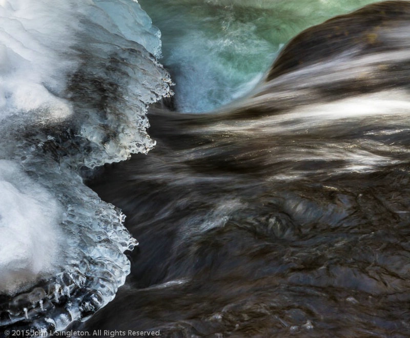 Icy Stream Abstract - ID: 14810256 © John Singleton