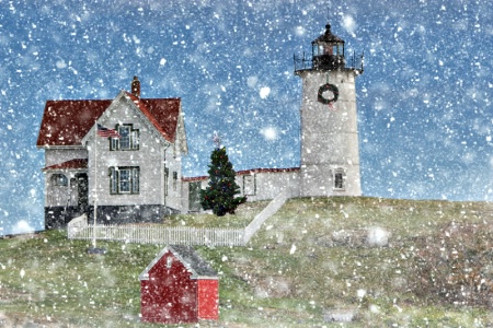 Nubble in the Snow
