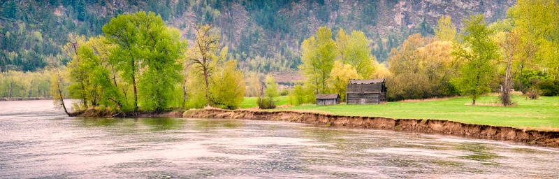 thompson river panorama - larry citra - ID: 14813889 © Larry J. Citra