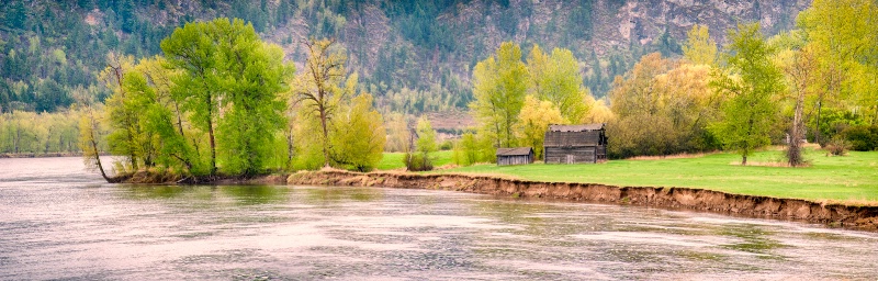 thompson river panorama -    larry citra - ID: 14813889 © Larry J. Citra