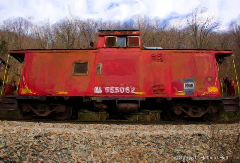 Littel Red Caboose20150121 6671cropped painting