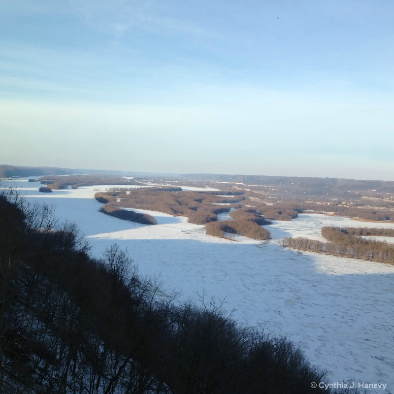 Winter in the Mississippi River Valley, Iowa