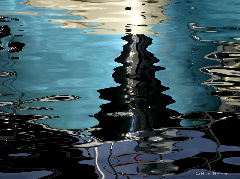 Marina reflection abstract #2