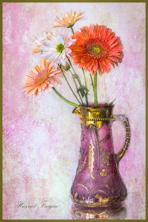 Old Vase With Flowers 7945