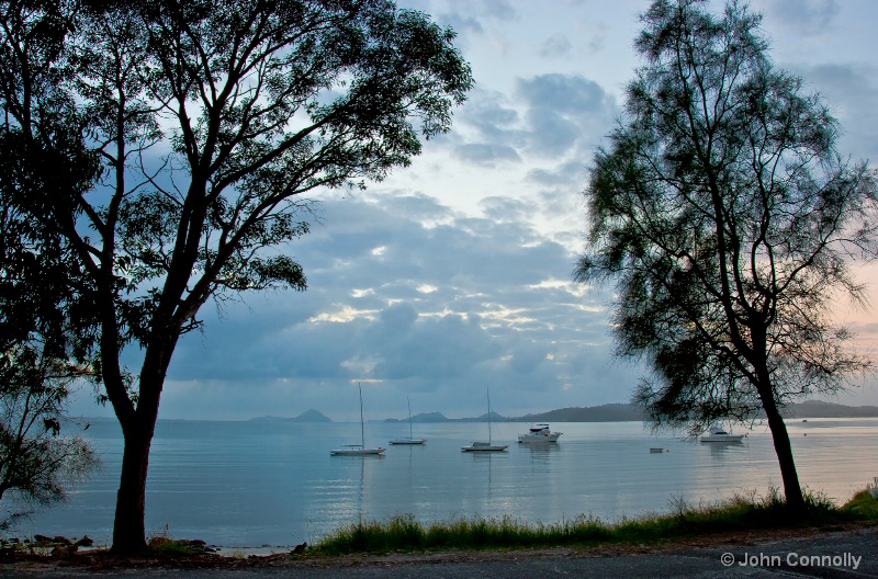 Daybreak at Port Stephens.