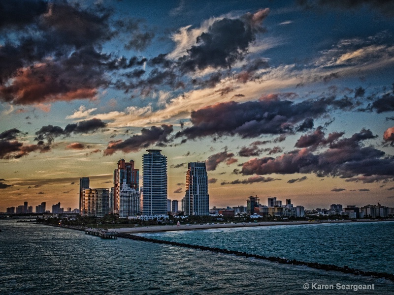 Port of Miami Cityscape