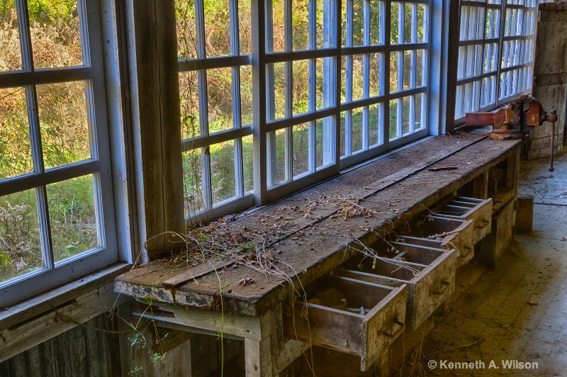 Old Bench Under the Window - ID: 14834599 © Kenneth A. Wilson