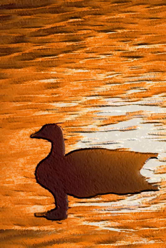 Artistic Canadian Goose Silhouette 6-0 2-4-15 j110