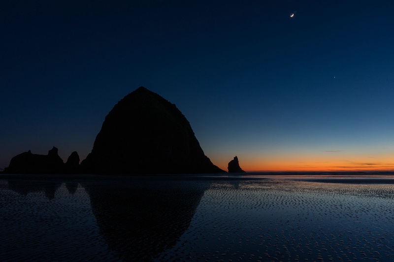 Dusk in Cannon Beach