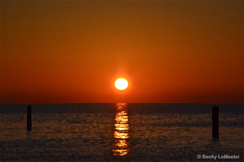 Sunset At Honeymoon Island