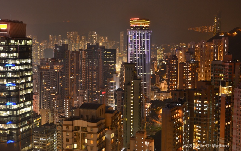 Hongkong at Night  - ID: 14840114 © Sibylle G. Mattern