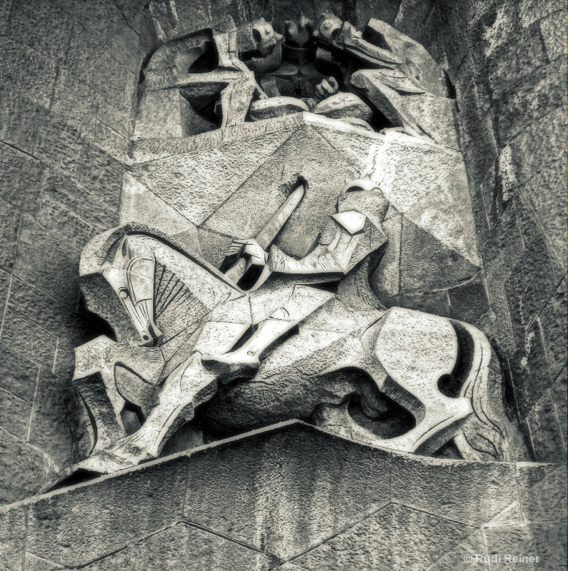 Knight in stone, Barcelona
