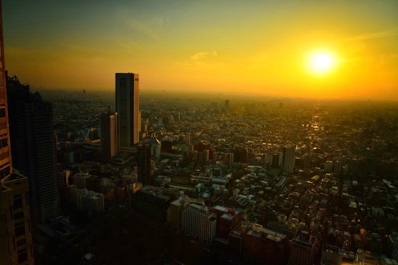 Sunset in Tokyo