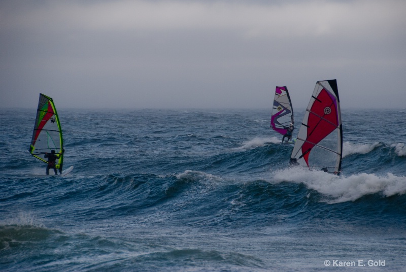 Stormy Day Windsurfing