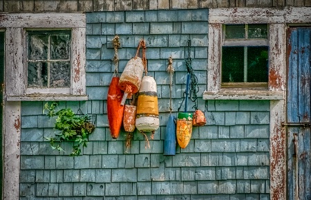 Colorful Fishing Buoys 