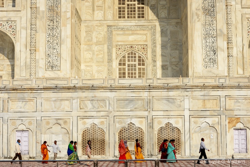 Colorful visitors at the Taj Mahal - ID: 14853464 © Sibylle G. Mattern