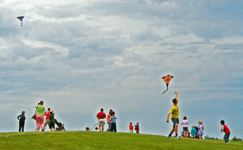 flying kites