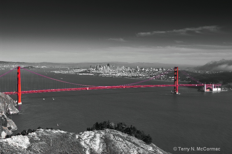 Golden Gate Bridge From the Marin Headlins