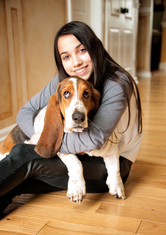 Just a girl and her dog !